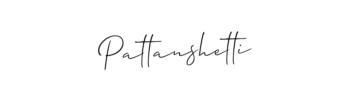 How to Draw Pattanshetti signature style? Allison_Script is a latest design signature styles for name Pattanshetti. Pattanshetti signature style 2 images and pictures png
