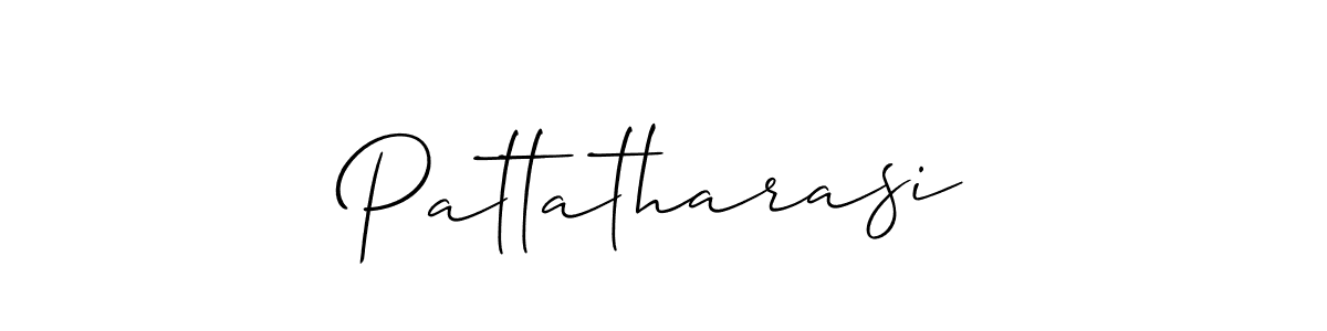 Make a beautiful signature design for name Pattatharasi. With this signature (Allison_Script) style, you can create a handwritten signature for free. Pattatharasi signature style 2 images and pictures png