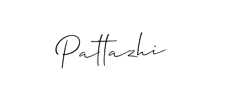 Design your own signature with our free online signature maker. With this signature software, you can create a handwritten (Allison_Script) signature for name Pattazhi. Pattazhi signature style 2 images and pictures png