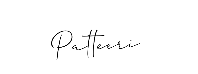 Patteeri stylish signature style. Best Handwritten Sign (Allison_Script) for my name. Handwritten Signature Collection Ideas for my name Patteeri. Patteeri signature style 2 images and pictures png