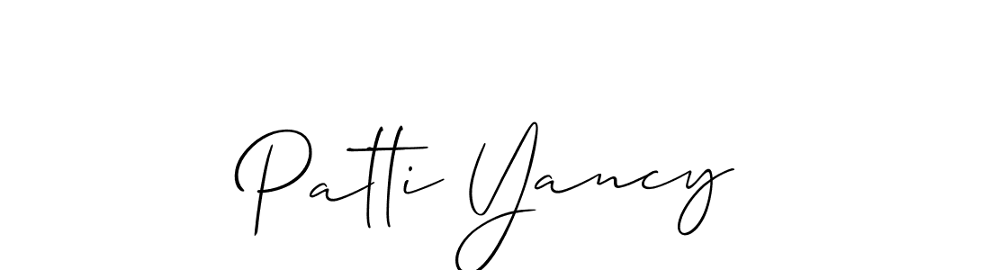 Make a short Patti Yancy signature style. Manage your documents anywhere anytime using Allison_Script. Create and add eSignatures, submit forms, share and send files easily. Patti Yancy signature style 2 images and pictures png