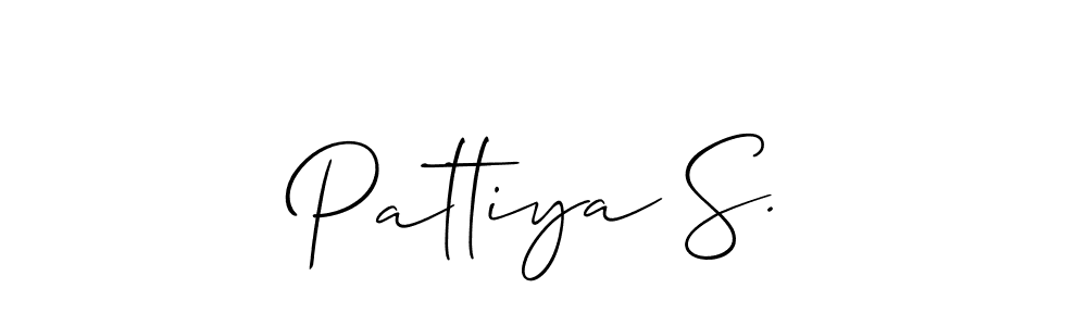 Best and Professional Signature Style for Pattiya S.. Allison_Script Best Signature Style Collection. Pattiya S. signature style 2 images and pictures png