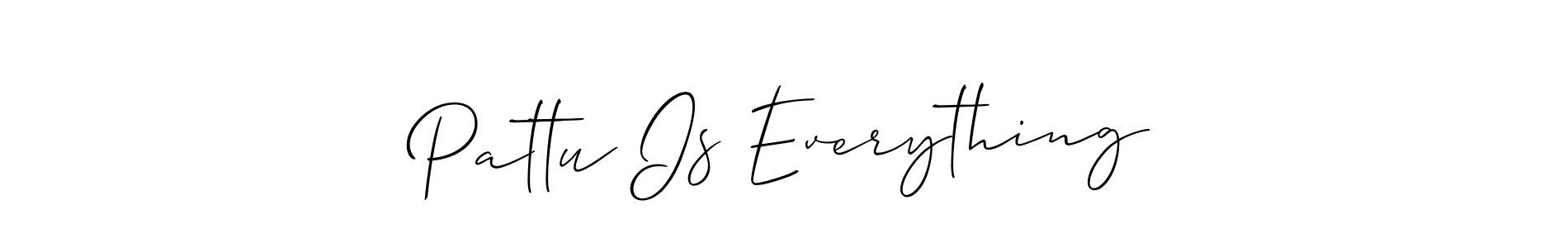 Create a beautiful signature design for name Pattu Is Everything. With this signature (Allison_Script) fonts, you can make a handwritten signature for free. Pattu Is Everything signature style 2 images and pictures png