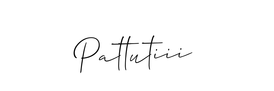 Use a signature maker to create a handwritten signature online. With this signature software, you can design (Allison_Script) your own signature for name Pattutiii. Pattutiii signature style 2 images and pictures png