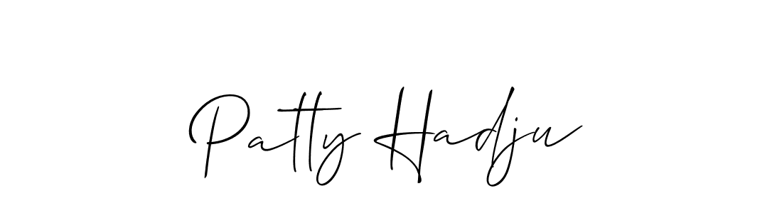 Create a beautiful signature design for name Patty Hadju. With this signature (Allison_Script) fonts, you can make a handwritten signature for free. Patty Hadju signature style 2 images and pictures png