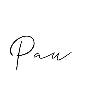 It looks lik you need a new signature style for name Pau. Design unique handwritten (Allison_Script) signature with our free signature maker in just a few clicks. Pau signature style 2 images and pictures png