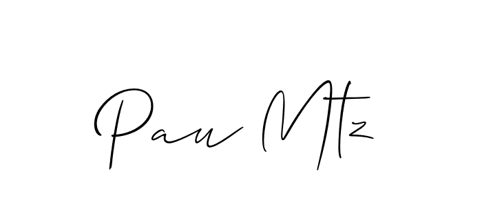 Make a beautiful signature design for name Pau Mtz. Use this online signature maker to create a handwritten signature for free. Pau Mtz signature style 2 images and pictures png