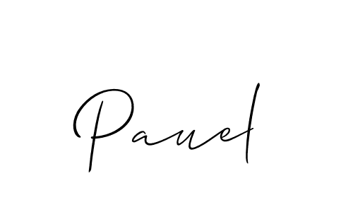 How to make Pauel name signature. Use Allison_Script style for creating short signs online. This is the latest handwritten sign. Pauel signature style 2 images and pictures png