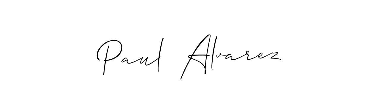 Design your own signature with our free online signature maker. With this signature software, you can create a handwritten (Allison_Script) signature for name Paul  Alvarez. Paul  Alvarez signature style 2 images and pictures png