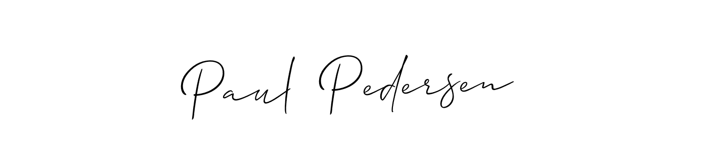 if you are searching for the best signature style for your name Paul  Pedersen. so please give up your signature search. here we have designed multiple signature styles  using Allison_Script. Paul  Pedersen signature style 2 images and pictures png