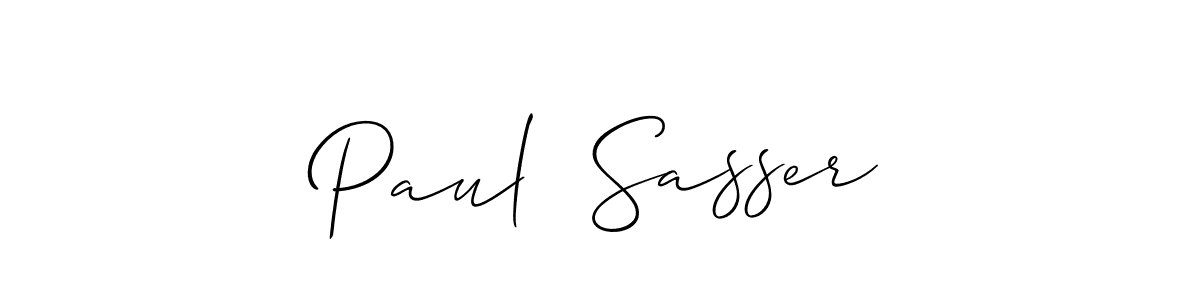 You should practise on your own different ways (Allison_Script) to write your name (Paul  Sasser) in signature. don't let someone else do it for you. Paul  Sasser signature style 2 images and pictures png
