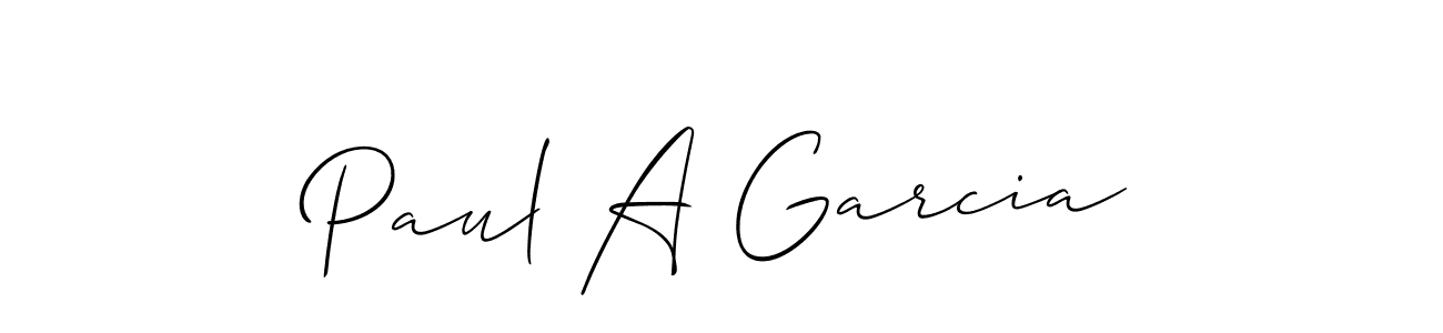 How to Draw Paul A Garcia signature style? Allison_Script is a latest design signature styles for name Paul A Garcia. Paul A Garcia signature style 2 images and pictures png