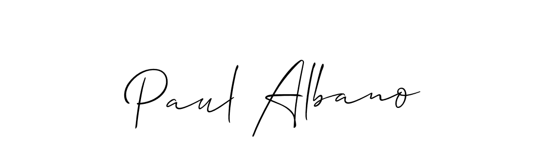 Also we have Paul Albano name is the best signature style. Create professional handwritten signature collection using Allison_Script autograph style. Paul Albano signature style 2 images and pictures png