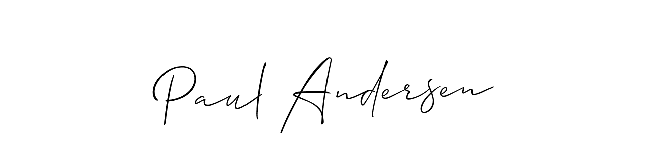 Best and Professional Signature Style for Paul Andersen. Allison_Script Best Signature Style Collection. Paul Andersen signature style 2 images and pictures png