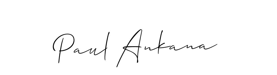 How to make Paul Ankana name signature. Use Allison_Script style for creating short signs online. This is the latest handwritten sign. Paul Ankana signature style 2 images and pictures png