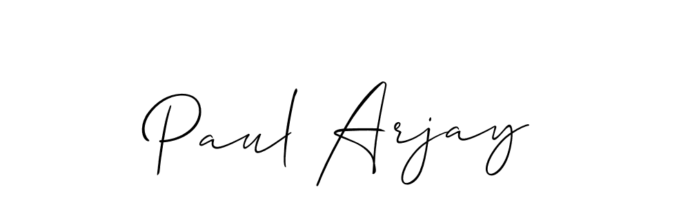 How to make Paul Arjay name signature. Use Allison_Script style for creating short signs online. This is the latest handwritten sign. Paul Arjay signature style 2 images and pictures png