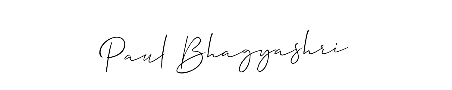 Create a beautiful signature design for name Paul Bhagyashri. With this signature (Allison_Script) fonts, you can make a handwritten signature for free. Paul Bhagyashri signature style 2 images and pictures png