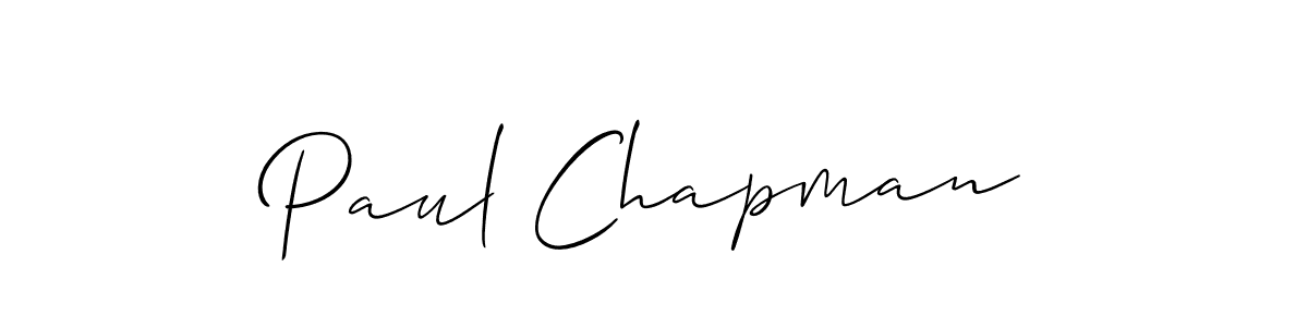 Make a beautiful signature design for name Paul Chapman. With this signature (Allison_Script) style, you can create a handwritten signature for free. Paul Chapman signature style 2 images and pictures png