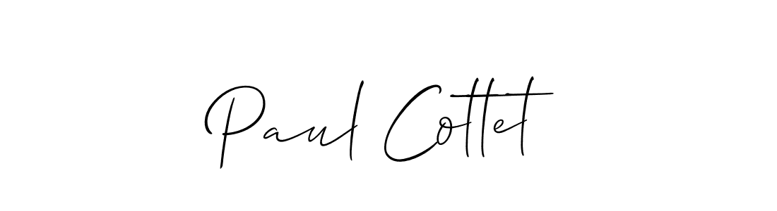 Check out images of Autograph of Paul Cottet name. Actor Paul Cottet Signature Style. Allison_Script is a professional sign style online. Paul Cottet signature style 2 images and pictures png