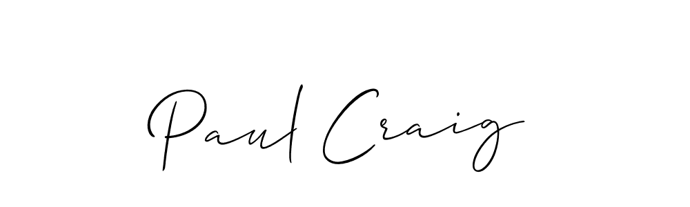 You should practise on your own different ways (Allison_Script) to write your name (Paul Craig) in signature. don't let someone else do it for you. Paul Craig signature style 2 images and pictures png