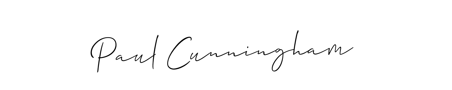 Use a signature maker to create a handwritten signature online. With this signature software, you can design (Allison_Script) your own signature for name Paul Cunningham. Paul Cunningham signature style 2 images and pictures png