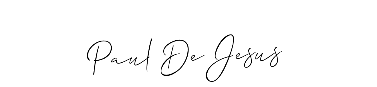 if you are searching for the best signature style for your name Paul De Jesus. so please give up your signature search. here we have designed multiple signature styles  using Allison_Script. Paul De Jesus signature style 2 images and pictures png