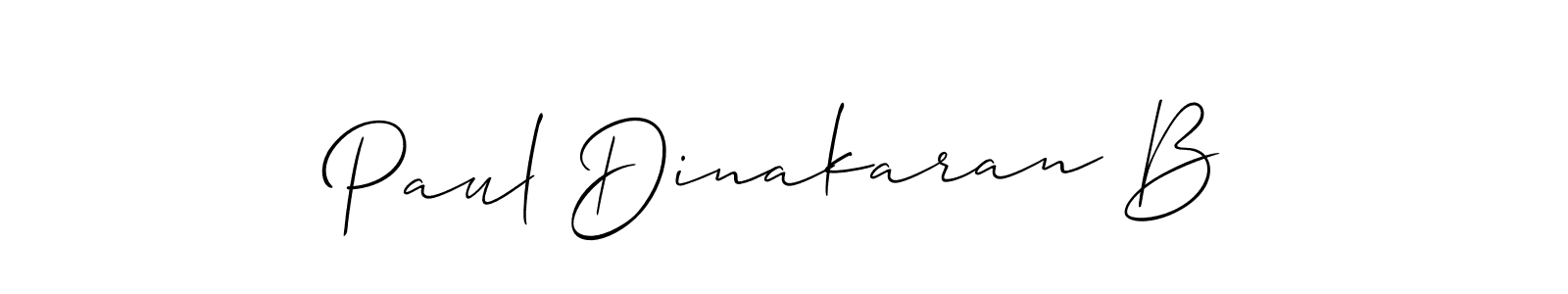 if you are searching for the best signature style for your name Paul Dinakaran B. so please give up your signature search. here we have designed multiple signature styles  using Allison_Script. Paul Dinakaran B signature style 2 images and pictures png
