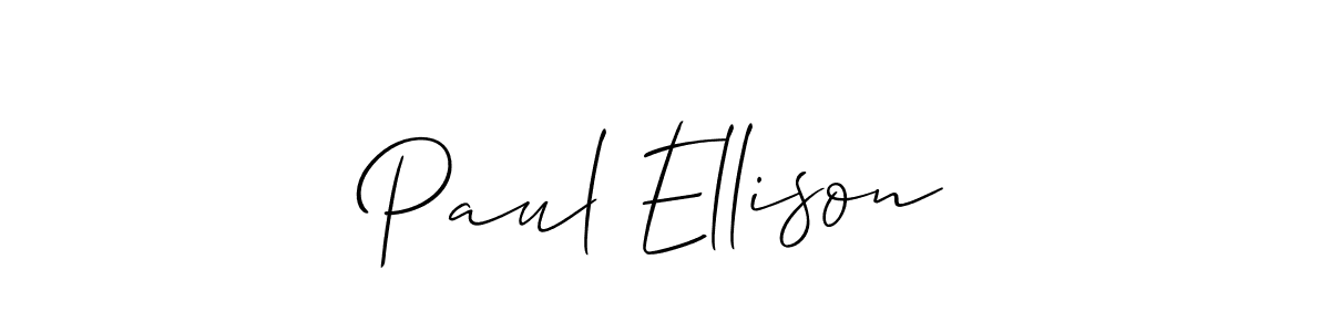 You should practise on your own different ways (Allison_Script) to write your name (Paul Ellison) in signature. don't let someone else do it for you. Paul Ellison signature style 2 images and pictures png