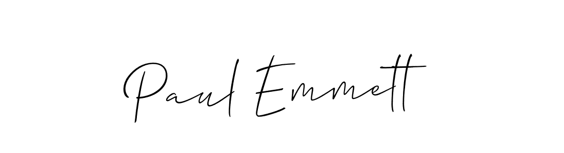 You should practise on your own different ways (Allison_Script) to write your name (Paul Emmett) in signature. don't let someone else do it for you. Paul Emmett signature style 2 images and pictures png