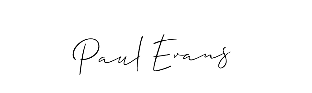 Best and Professional Signature Style for Paul Evans. Allison_Script Best Signature Style Collection. Paul Evans signature style 2 images and pictures png