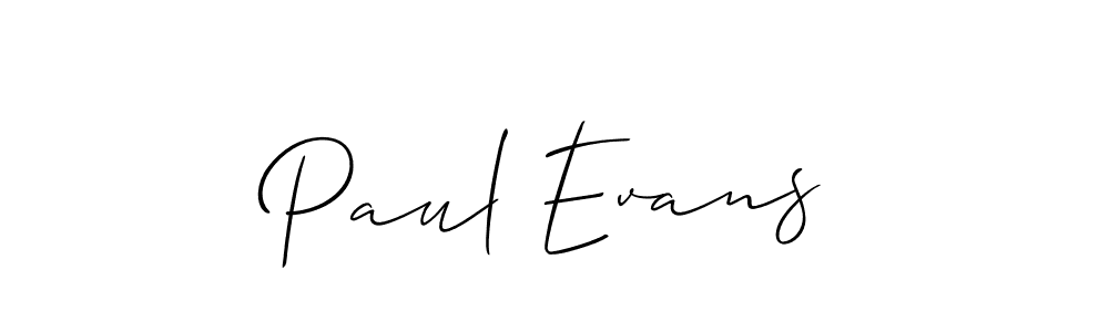 How to make Paul Evans name signature. Use Allison_Script style for creating short signs online. This is the latest handwritten sign. Paul Evans signature style 2 images and pictures png