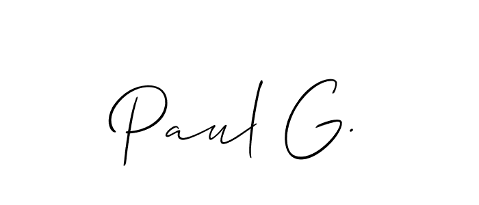 Similarly Allison_Script is the best handwritten signature design. Signature creator online .You can use it as an online autograph creator for name Paul G.. Paul G. signature style 2 images and pictures png