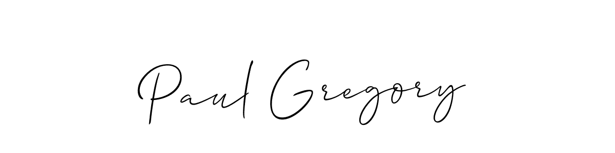 You should practise on your own different ways (Allison_Script) to write your name (Paul Gregory) in signature. don't let someone else do it for you. Paul Gregory signature style 2 images and pictures png