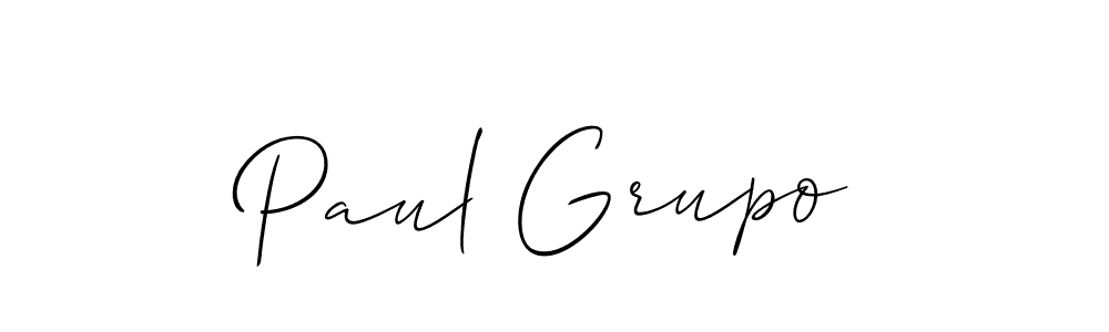 Design your own signature with our free online signature maker. With this signature software, you can create a handwritten (Allison_Script) signature for name Paul Grupo. Paul Grupo signature style 2 images and pictures png