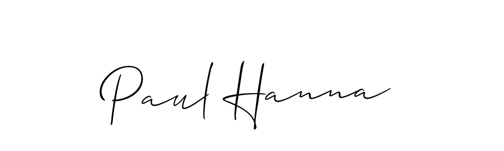 How to make Paul Hanna name signature. Use Allison_Script style for creating short signs online. This is the latest handwritten sign. Paul Hanna signature style 2 images and pictures png