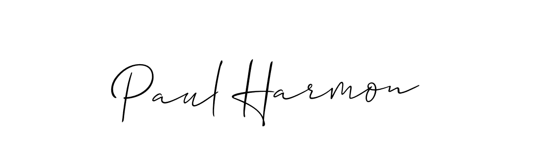 Make a beautiful signature design for name Paul Harmon. With this signature (Allison_Script) style, you can create a handwritten signature for free. Paul Harmon signature style 2 images and pictures png