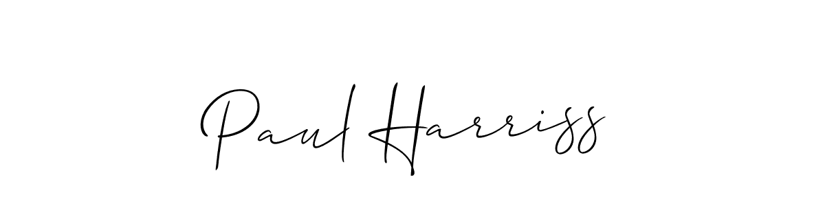 You should practise on your own different ways (Allison_Script) to write your name (Paul Harriss) in signature. don't let someone else do it for you. Paul Harriss signature style 2 images and pictures png