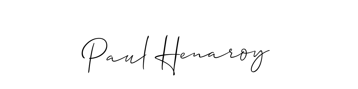 It looks lik you need a new signature style for name Paul Henaroy. Design unique handwritten (Allison_Script) signature with our free signature maker in just a few clicks. Paul Henaroy signature style 2 images and pictures png