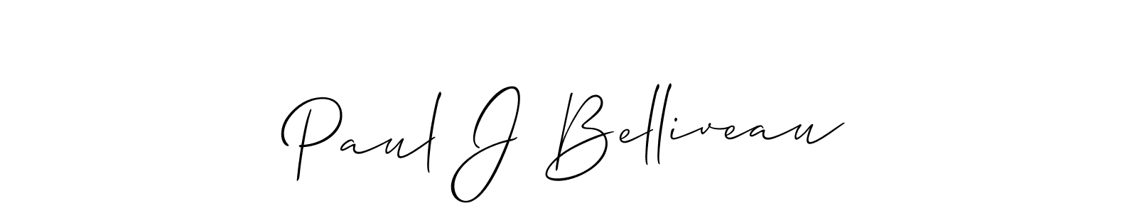 if you are searching for the best signature style for your name Paul J Belliveau. so please give up your signature search. here we have designed multiple signature styles  using Allison_Script. Paul J Belliveau signature style 2 images and pictures png