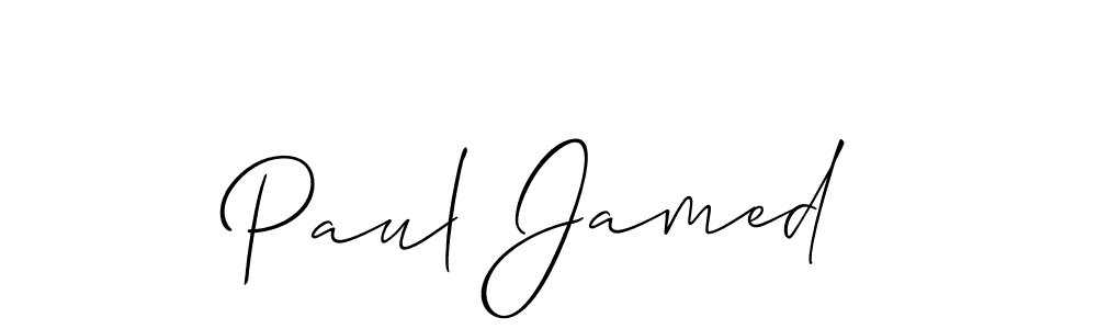 Similarly Allison_Script is the best handwritten signature design. Signature creator online .You can use it as an online autograph creator for name Paul Jamed. Paul Jamed signature style 2 images and pictures png