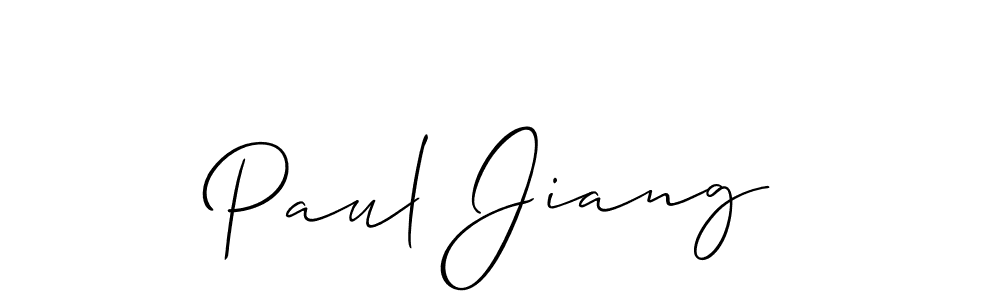 Similarly Allison_Script is the best handwritten signature design. Signature creator online .You can use it as an online autograph creator for name Paul Jiang. Paul Jiang signature style 2 images and pictures png