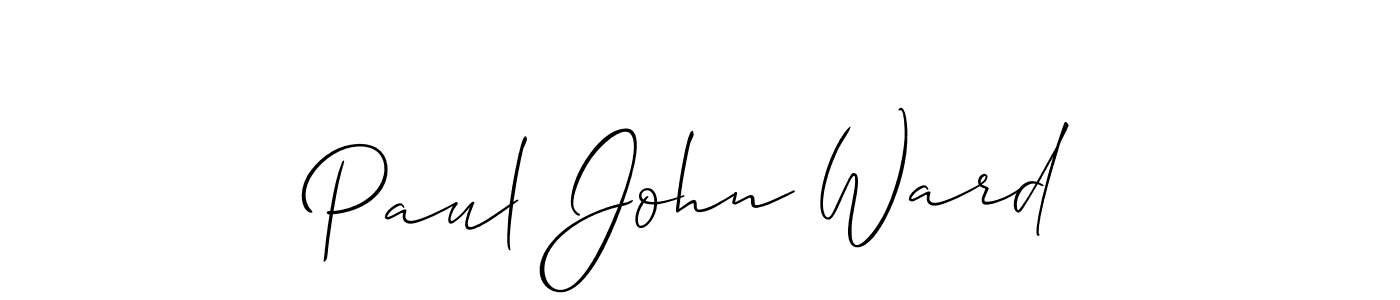 It looks lik you need a new signature style for name Paul John Ward. Design unique handwritten (Allison_Script) signature with our free signature maker in just a few clicks. Paul John Ward signature style 2 images and pictures png