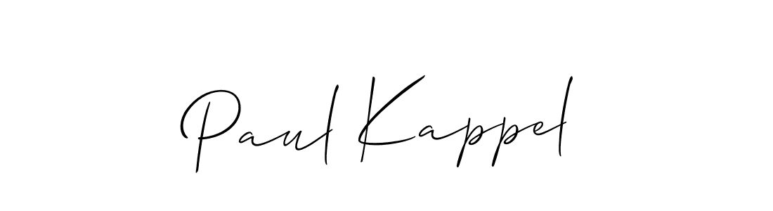 How to make Paul Kappel signature? Allison_Script is a professional autograph style. Create handwritten signature for Paul Kappel name. Paul Kappel signature style 2 images and pictures png