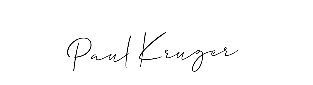 How to make Paul Kruger signature? Allison_Script is a professional autograph style. Create handwritten signature for Paul Kruger name. Paul Kruger signature style 2 images and pictures png