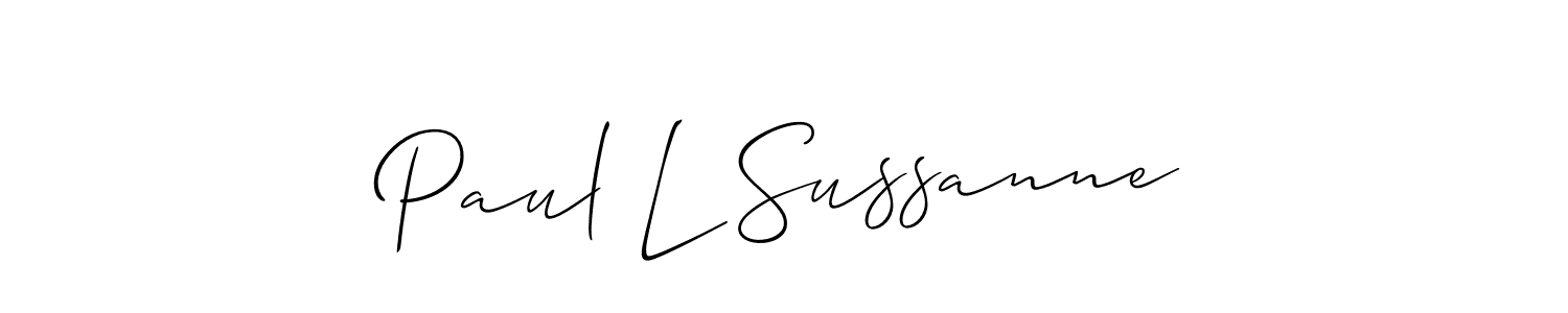 Once you've used our free online signature maker to create your best signature Allison_Script style, it's time to enjoy all of the benefits that Paul L Sussanne name signing documents. Paul L Sussanne signature style 2 images and pictures png