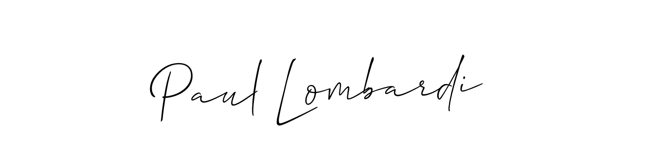 Similarly Allison_Script is the best handwritten signature design. Signature creator online .You can use it as an online autograph creator for name Paul Lombardi. Paul Lombardi signature style 2 images and pictures png