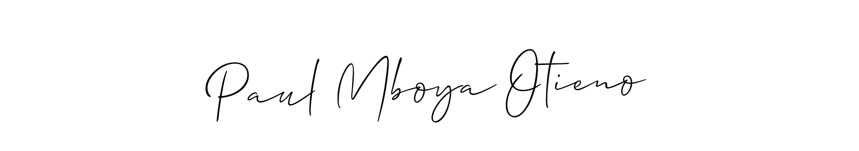 Paul Mboya Otieno stylish signature style. Best Handwritten Sign (Allison_Script) for my name. Handwritten Signature Collection Ideas for my name Paul Mboya Otieno. Paul Mboya Otieno signature style 2 images and pictures png