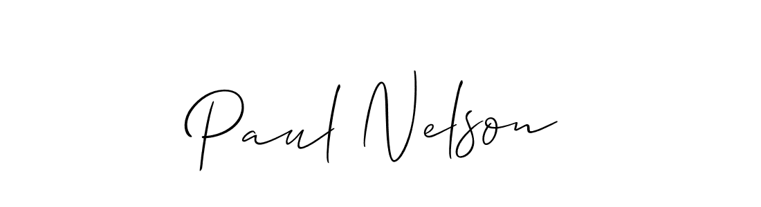 Paul Nelson stylish signature style. Best Handwritten Sign (Allison_Script) for my name. Handwritten Signature Collection Ideas for my name Paul Nelson. Paul Nelson signature style 2 images and pictures png