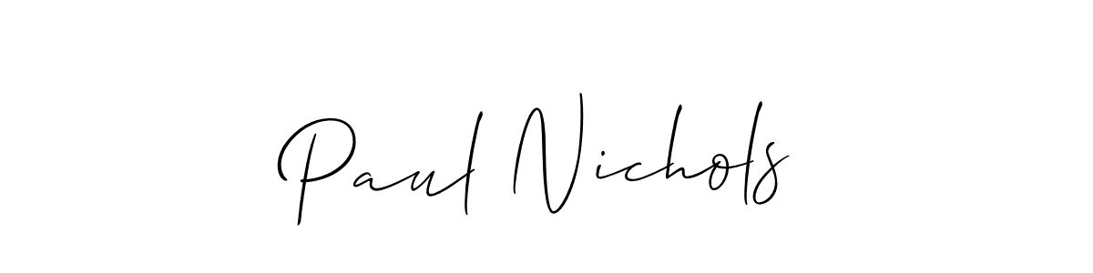 How to make Paul Nichols signature? Allison_Script is a professional autograph style. Create handwritten signature for Paul Nichols name. Paul Nichols signature style 2 images and pictures png