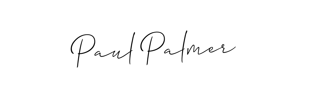 Make a beautiful signature design for name Paul Palmer. With this signature (Allison_Script) style, you can create a handwritten signature for free. Paul Palmer signature style 2 images and pictures png